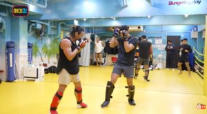 Choo Sung Hoon sparring Dong Hyun Kim