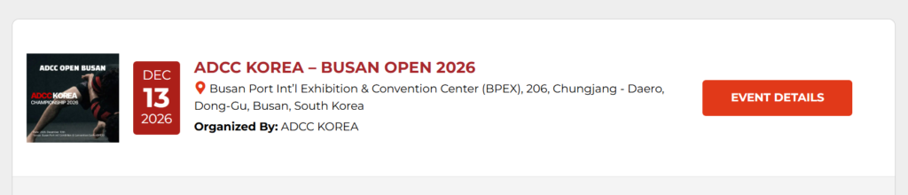 ADCC Korea Busan