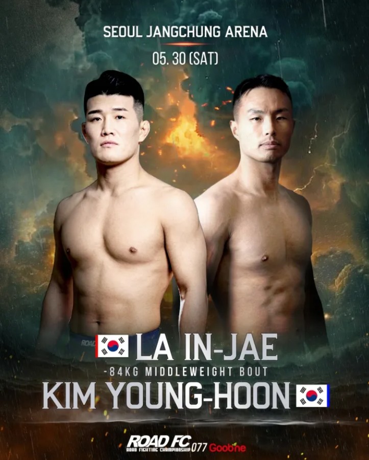 Kim Young‑hoon vs. La In‑Jae Set for Goobne ROAD FC 077 Wrestlers Promise Shockingly a Stand‑Up War!