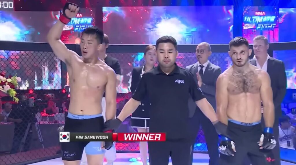 Sang Uk Kim wins