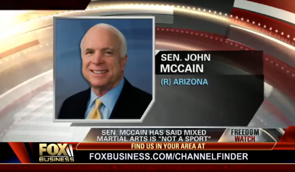 Road FC admiration of UFC but before Sen McCain called it Human Cockfighting