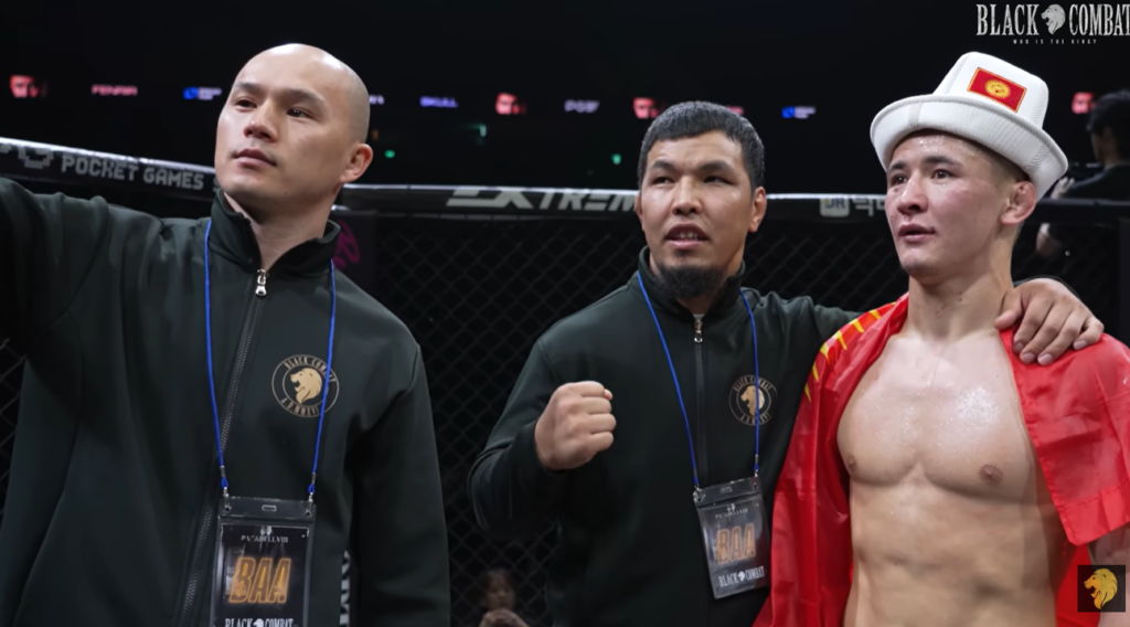 Daniyar Toychubek wins his Black Combat fight