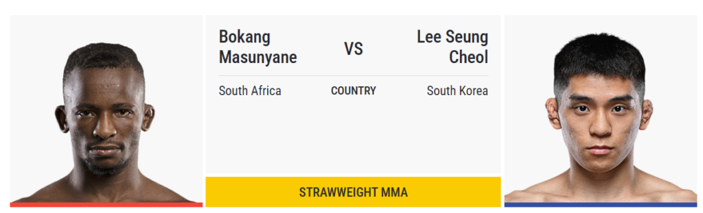 Seung Chul Lee vs Bokang Masunyane