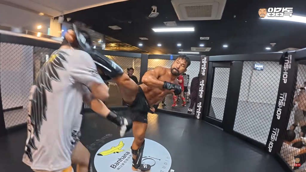 Myung Ho Bae sparring on Coach Yang TV