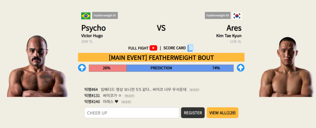 Dae Hwan Kim shares prediction