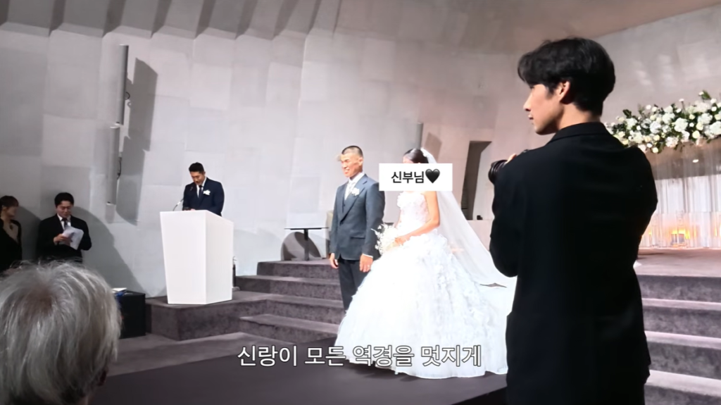 Seok Hyeon Ko Walking Down the Aisle as Husband and Wife