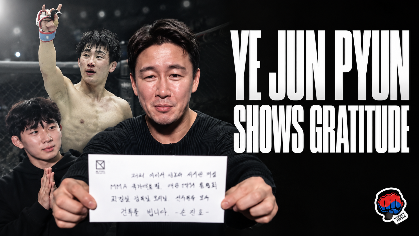 Ye Jun Pyun Road FC shows gratitude