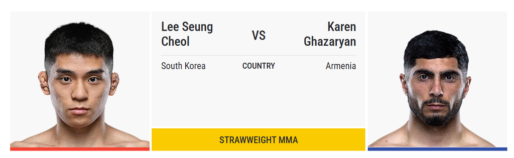 Seung Chul Lee vs Karen Ghazaryan at One Championship
