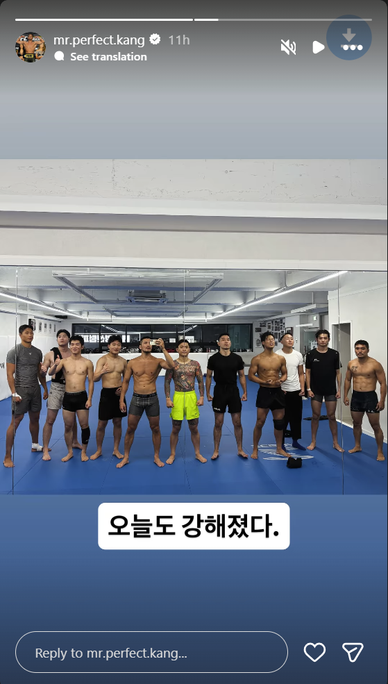 Kyung Ho Kang training with Black Combat Shirasoni